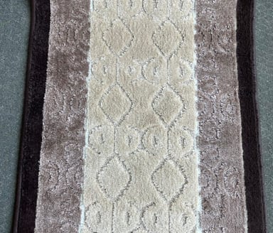 ALFOMBRA MROTTO ANTIDESLIZANTE CONTEMPORÁNEA MODERNA ALFODIA PASILLO CAFE GOMA SIN OVERLOCK 67CMX3M - 3