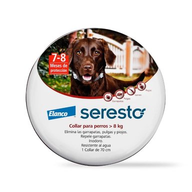 SERESTO COLLAR ANTIPULGAS PERRO DESDE 8 KG - 1
