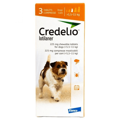 CREDELIO ANTIPULGAS Y GARRAPATAS PERRO 5.5-11 KG X 3 COMPRIMIDOS - 1