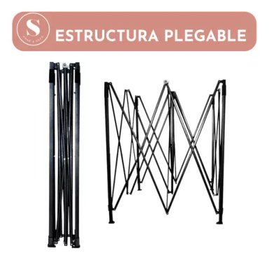 TOLDO PLEGABLE 3 X 3 METROS IMPERMEABLE COLOR AZUL TERRAZA - 5