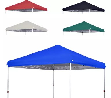 LONA CARPA REPUESTO TOLDO PLEGABLE 3X3 MT FILTRO UV COLOR AZUL - 2