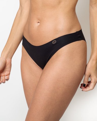 PACK 3 CALZÓN ALGODÓN MUJER UNICA LINGERIE NEGRO BIKINI HYDROFLEX SIN DEMARCACIÓN - 4