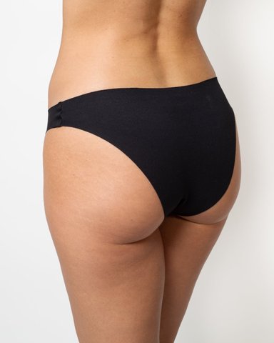 PACK 3 CALZÓN ALGODÓN MUJER UNICA LINGERIE NEGRO BIKINI HYDROFLEX SIN DEMARCACIÓN - 5