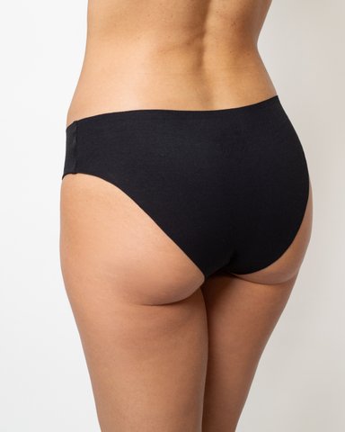 PACK 3 CALZÓN ALGODÓN MUJER UNICA LINGERIE NEGRO PANTALETA HYDROFLEX SIN DEMARCACIÓN - 5