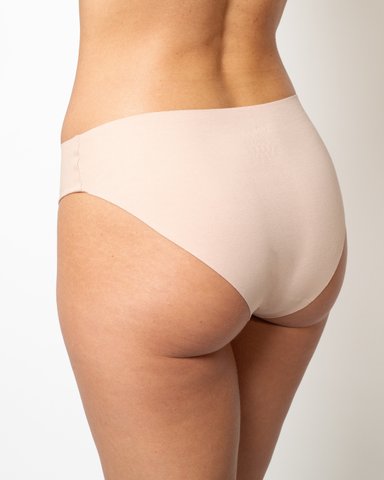 PACK 3 CALZÓN ALGODÓN MUJER UNICA LINGERIE BEIGE PANTALETA HYDROFLEX SIN DEMARCACIÓN - 5