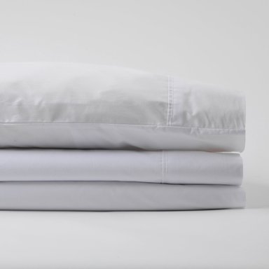 SET SÁBANAS LE NUIT PERCALE KING 300 HILOS ALGODÓN PIMA PERUANO BLANCO LISO X2 - 3