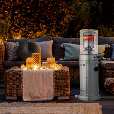 ESTUFA A GAS KLYMA EXTERIOR TERRAZA CILDRO LW INOX 1.35 METROS - 2