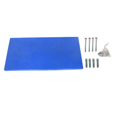 PANEL PERFORADO PANELCLIK 1200X400 AZUL + 8 GANCHOS - 1