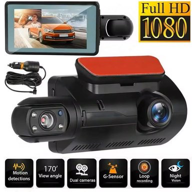 DASH CAM A68 MODELO CÁMARA DUAL 1080P AMPLIO ÁNGULO DE 150° GRABACIÓN CONTINUA - 2