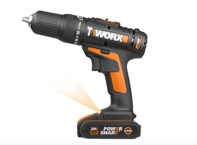 TALADRO PERCUTOR WORX INALÁMBRICO 13 MM 20 V SOLO - 3
