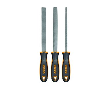 SET HERRAMIENTAS INGCO LIMAS 3 PIEZAS ESCOFINAS 8 PULG MADERA INDUSTRIAL - 2