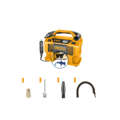 COMPRESOR INALÁMBRICO INGCO 20V 160 PSI + 4 ACC (S/BATERIA) - 1