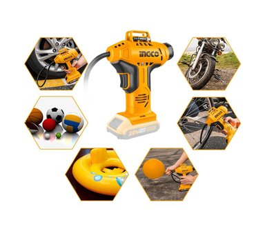 COMPRESOR INFLADOR INGCO INALÁMBRICO 20V 150 PSI CACLI2018 - 4
