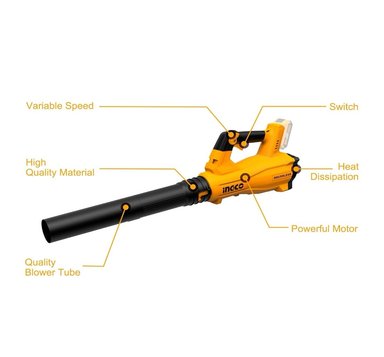 SOPLADOR INALÁMBRICO INGCO 20V 8.5 M3/MIN CABLI203235 - 2