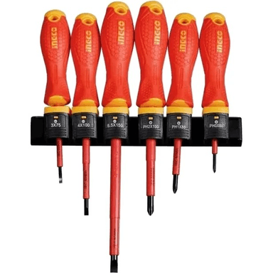 SET DESTORNILLADORES ELECTRICOS AISLADO 6PCS INGCO HKISD0608 - 2