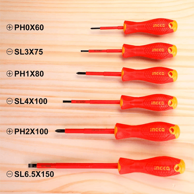 SET DESTORNILLADORES ELECTRICOS AISLADO 6PCS INGCO HKISD0608 - 5