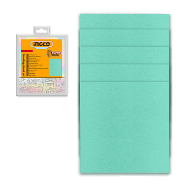 SET 50 LIJAS P40 80 120 180 MULTIMATERIAL 145X114 MM INGCO - 2