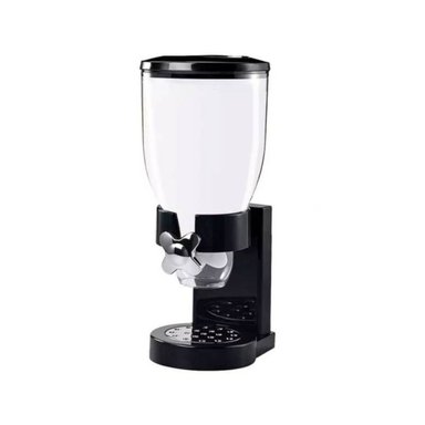 DISPENSADOR DE CEREALES GRANOS FRUTOS SIMPLE MESA 2L NEGRO - 1