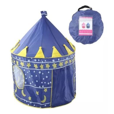 CASTILLO CARPA INFANTIL CASA CLUB PARA NIÑOS Y NIÑA AZUL - 2
