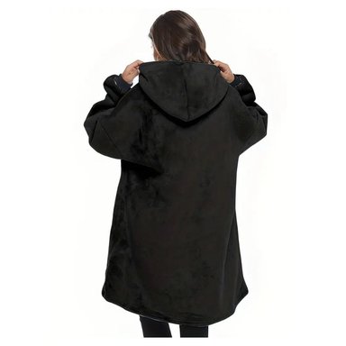 POLERON HODDIE FRAZADA MANTA LUMINOSA CON CAPUCHA SUDADERA PIJAMA - 2
