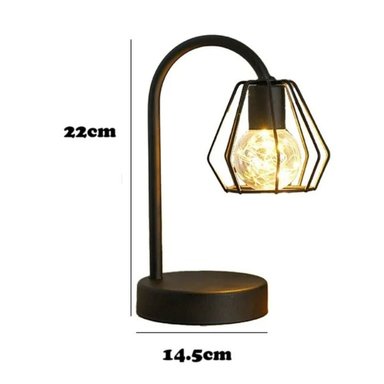 LAMPARA DE MESA METAL FIERRO DECORACIÓN HOGAR ESCRITORIO - 4