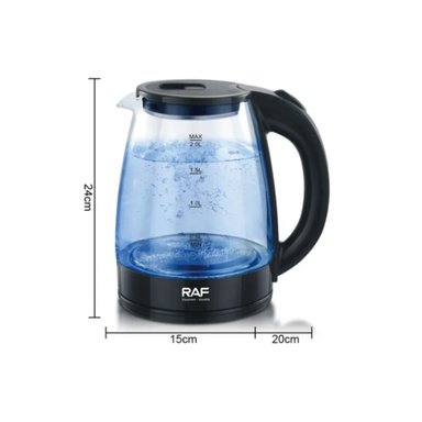 HERVIDOR ELE CTRICO RAF7201B 2.0 LITROS VIDRIO TETERA - 3