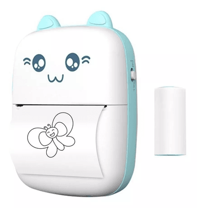 MINI IMPRESORA TÉRMICA PORTÁTIL BLUETOOTH GATITO + 1 ROLLO - 3