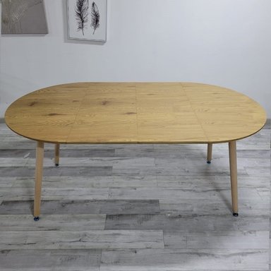 COMEDOR MESA EXPANDIBLE 100 - 180CM + 6 SILLAS CAPITONNE LINO NEGRO - 5