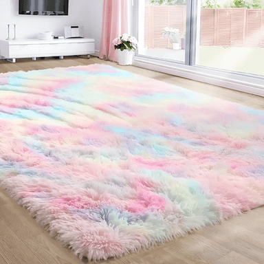 ALFOMBRA SHAGGY PELUDAS MULTICOLOR 180 X 200 CM - 1