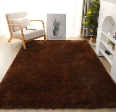 ALFOMBRA SHAGGY PELUDAS CAFE 240 X 200 CM - 1