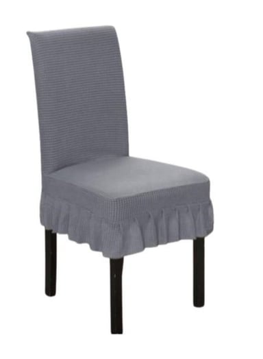 CUBRE SILLA TURKAS CON FARALAO GRIS - 1
