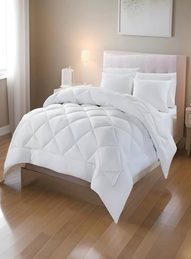 PLUMÓN 2 PLAZAS SEDA BLANCO LISO NORDICO 230X250CM - 2