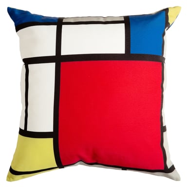 COJÍN SUEÑO BLANCO MAS FUNDA DECORATIVA LINEAL I 45 X 45 CM BLANCO - 1