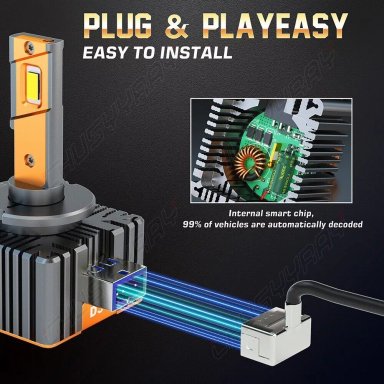 X2 AMPOLLETA D1S TURBO LED 75W 6500K 10000LM /R&C - 4