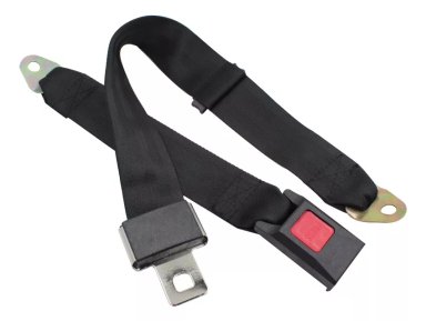 PACK X2 CINTURON DE SEGURIDAD UNIVERSAL 2 PUNTAS NEGRO /RYC - 3