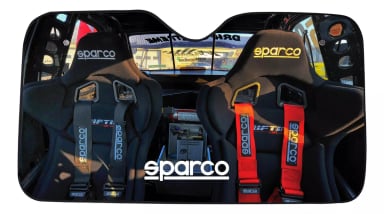 CORTINA PARASOL PARABRISAS TAPA SOL AUTO CAMIONETA SPARCO - 1