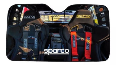 CORTINA PARASOL PARABRISAS TAPA SOL AUTO CAMIONETA SPARCO - 5