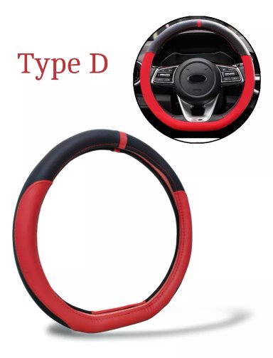 FUNDA CUBRE VOLANTE DEPORTIVO TIPO D ECO CUERO AUTO )/R&C - 2