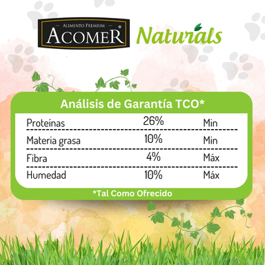 ALIMENTO SECO PERROS ADULTO ACOMER 9 KG NATURALS - 3
