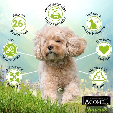 ALIMENTO SECO PERROS ADULTO ACOMER 9 KG NATURALS - 5