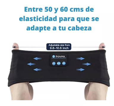 CINTILLO AUDÍFONOS PARA DOMIR YOGA BLUETOOTH - MIKI IMPORTS - 3