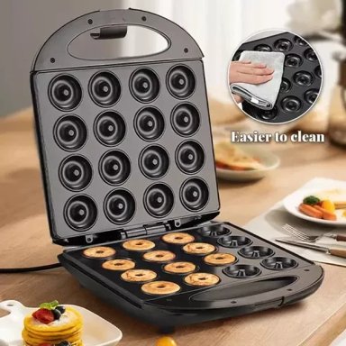MAQUINA PARA MINI DONAS ANGELES DEL HOGAR RAF R518 ANTIADHERENTE 12PCS - 2