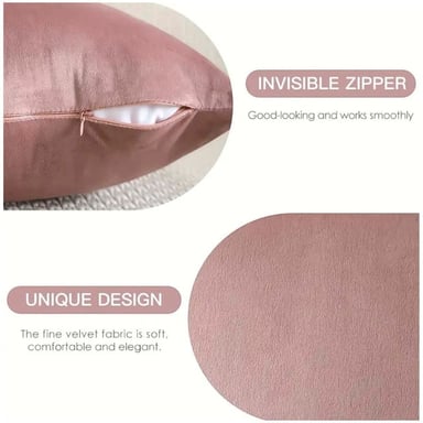PACK DE 02 FUNDAS DE COJÍN DE TERCIOPELO SUAVE 45X45 MOD12 - 4