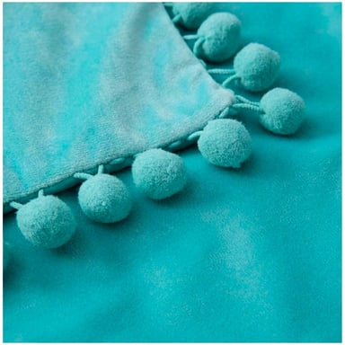 PACK DE 02 FUNDAS DE COJÍN DE TERCIOPELO CON POMPON 45X45 CALIPSO - 3