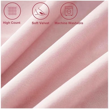 PACK DE 02 FUNDAS DE COJÍN DE TERCIOPELO CON POMPON 45X45 ROSA - 3