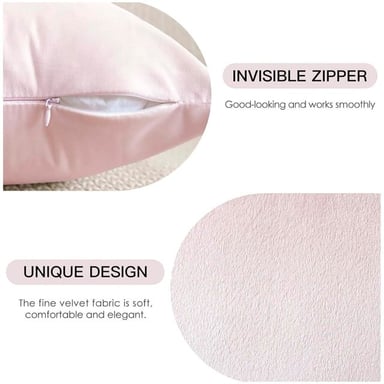 PACK DE 02 FUNDAS DE COJÍN DE TERCIOPELO SUAVE 45X45 MOD11 - 4