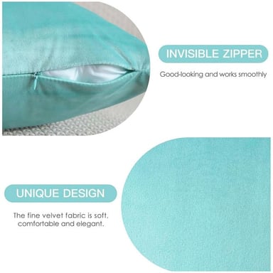 PACK DE 02 FUNDAS DE COJÍN DE TERCIOPELO SUAVE 45X45 MOD17 - 3