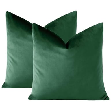 PACK DE 02 FUNDAS DE COJÍN DE TERCIOPELO SUAVE 45X45 MOD19 - 1