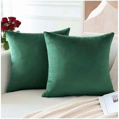 PACK DE 02 FUNDAS DE COJÍN DE TERCIOPELO SUAVE 45X45 MOD19 - 2