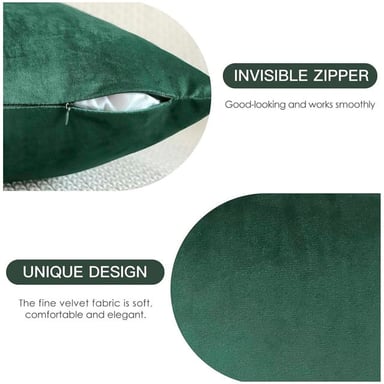 PACK DE 02 FUNDAS DE COJÍN DE TERCIOPELO SUAVE 45X45 MOD19 - 4